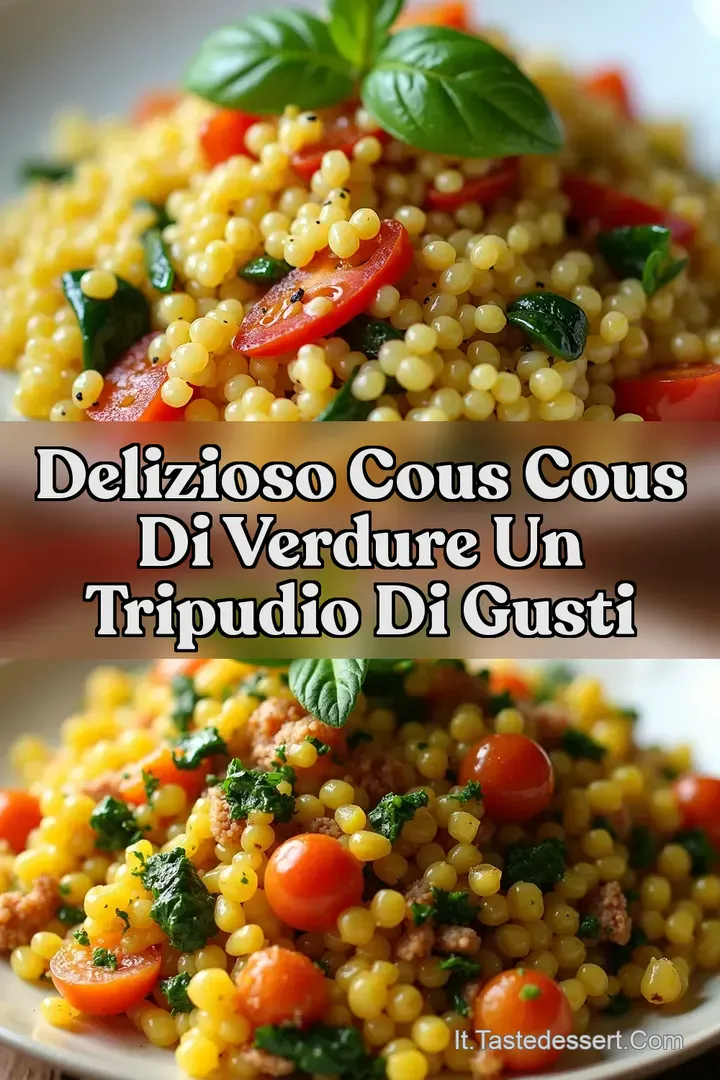Delizioso Cous Cous di Verdure Un tripudio di gusti