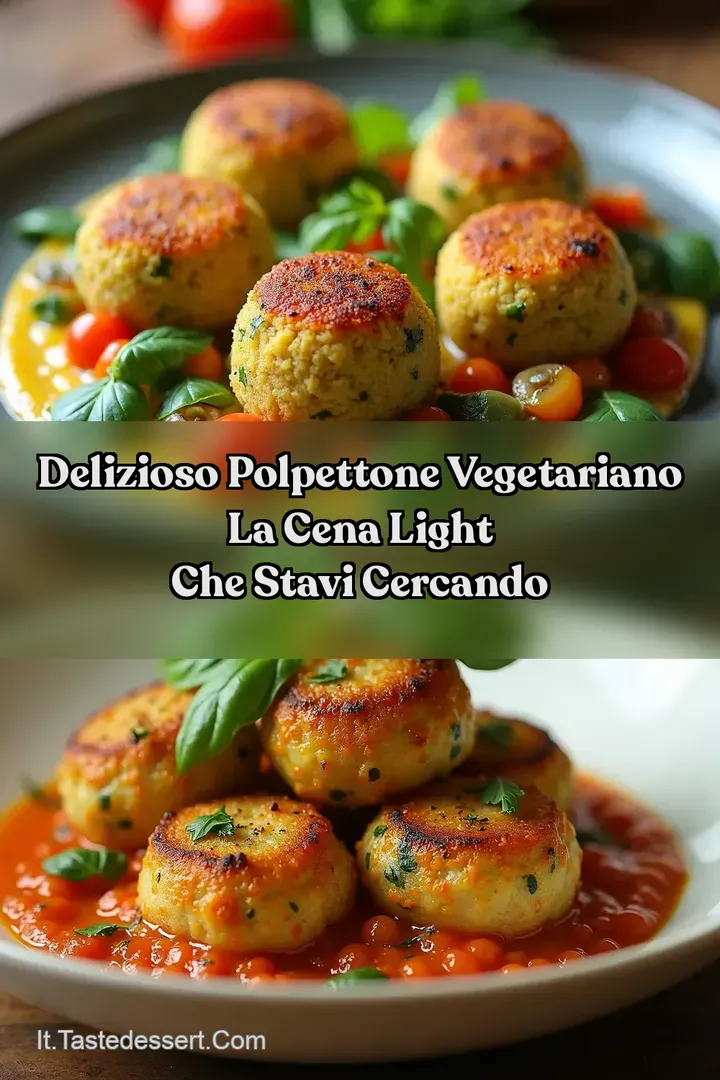 Delizioso Polpettone Vegetariano La Cena Light che Stavi Cercando