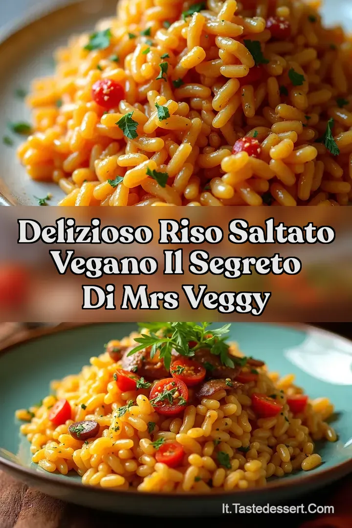 Delizioso Riso Saltato Vegano Il Segreto di Mrs Veggy
