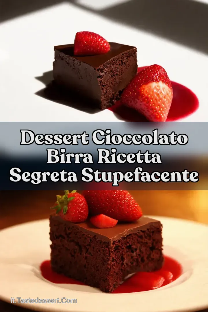 Dessert Cioccolato Birra Ricetta Segreta Stupefacente