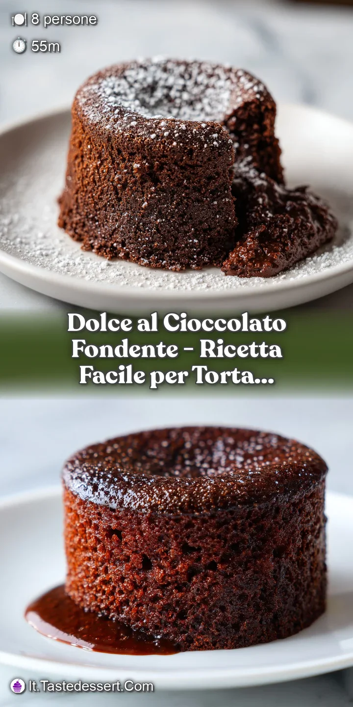 Close-up of a fork sinking into intensely fudgy dark chocolate cake, showing its dense texture.