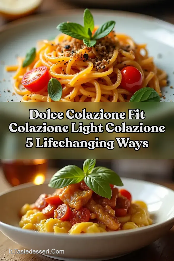 Dolce colazione fit colazione light colazione 5 LifeChanging Ways