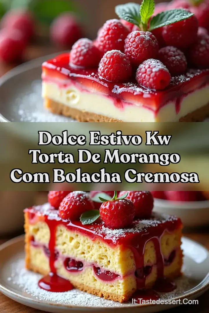 Dolce Estivo kw Torta de morango com bolacha Cremosa