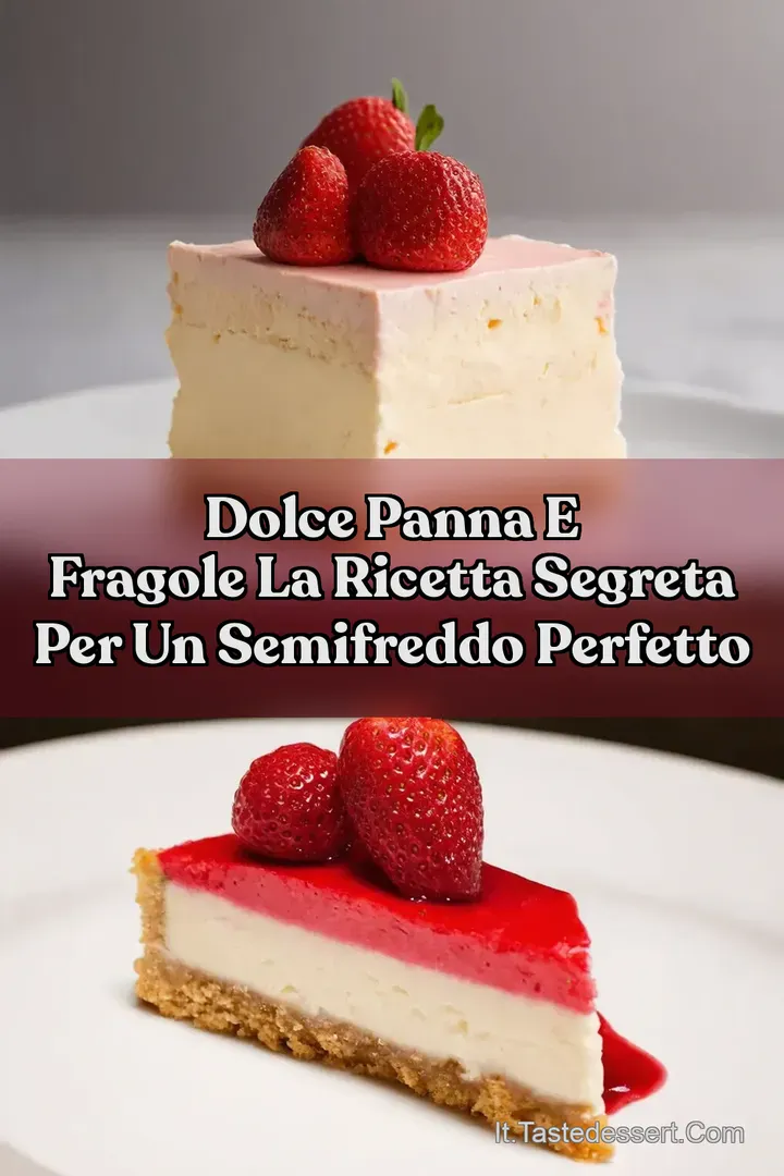 Dolce Panna e Fragole La Ricetta Segreta per un Semifreddo Perfetto