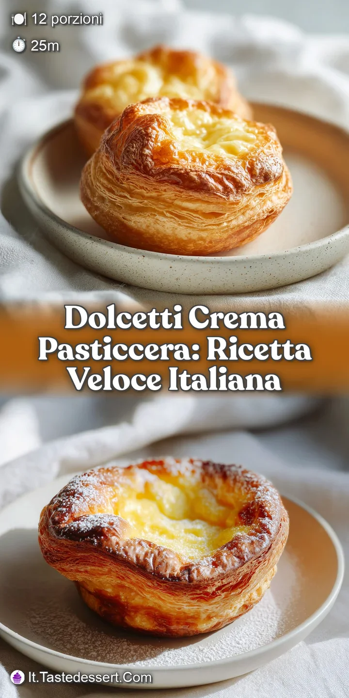 Close-up of a pastry revealing smooth, rich yellow filling. Crisp, flaky shell hints at a delicate, melt-in-your-mouth tex...