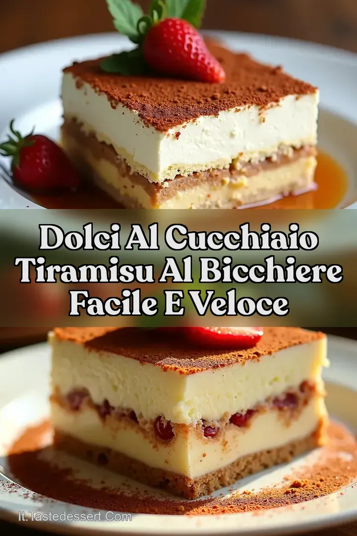 Dolci al cucchiaio Tiramisu al bicchiere facile e veloce