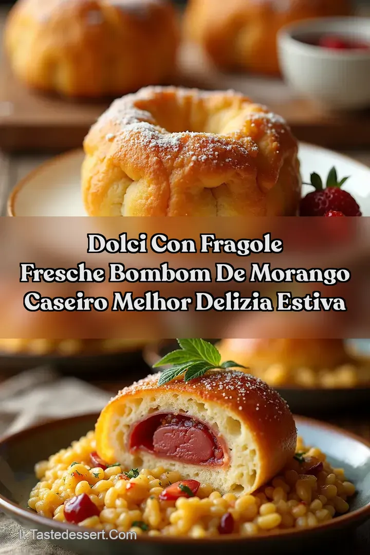 Dolci con fragole fresche Bombom de Morango Caseiro Melhor Delizia Estiva