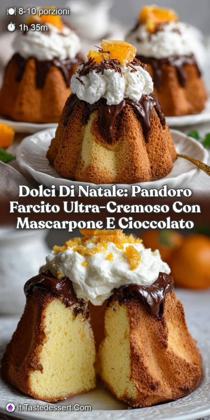 Dolci di Natale: Pandoro farcito ultra-cremoso con mascarpone e cioccolato