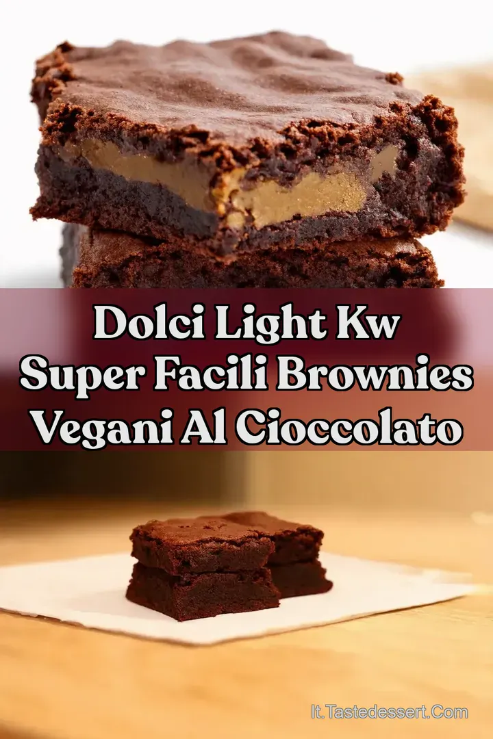 Dolci Light kw Super Facili Brownies Vegani Al Cioccolato