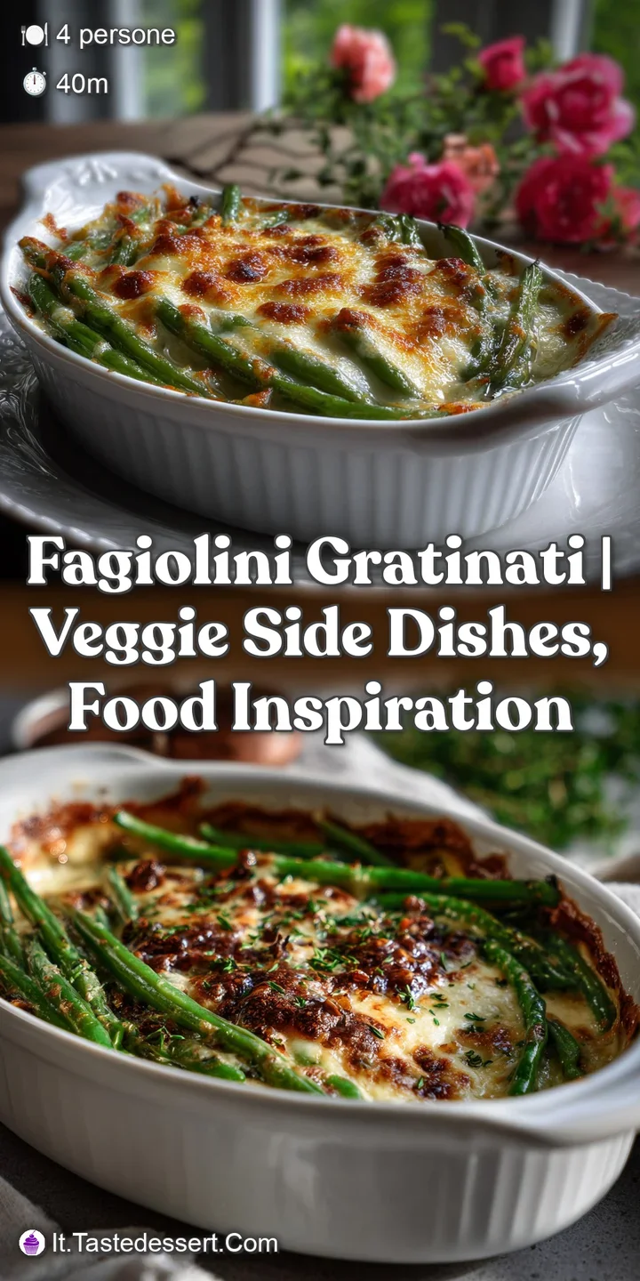 Fagiolini Gratinati | Veggie Side Dishes Food Inspiration