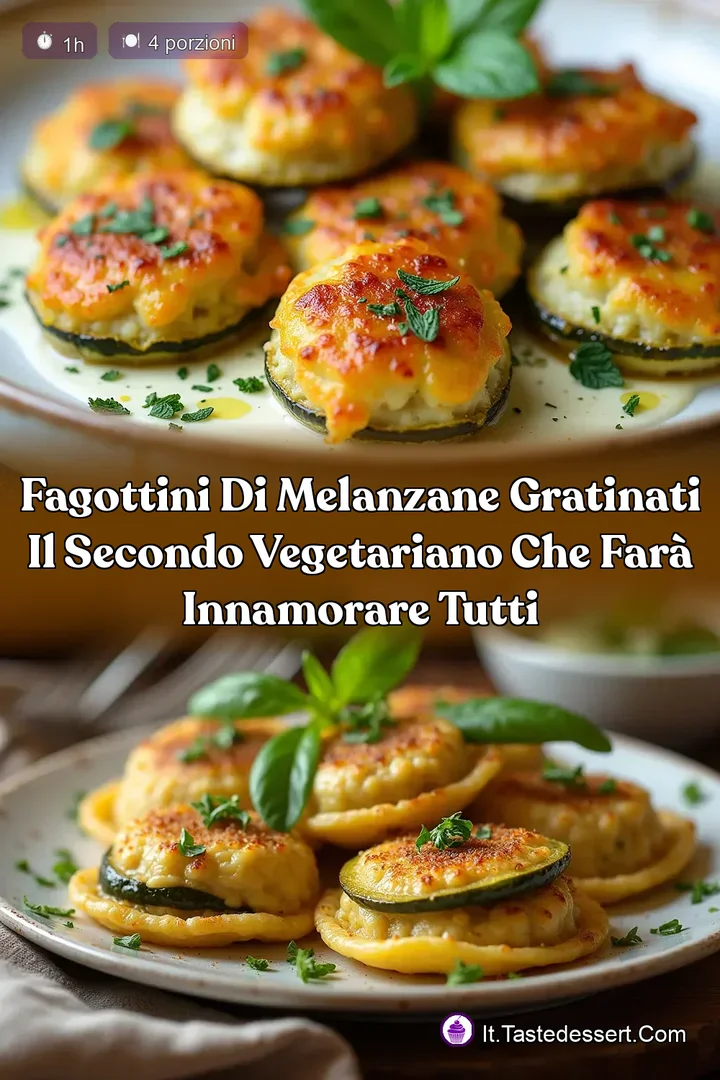 Fagottini di Melanzane Gratinati Il Secondo Vegetariano che Far&agrave; Innamorare Tutti