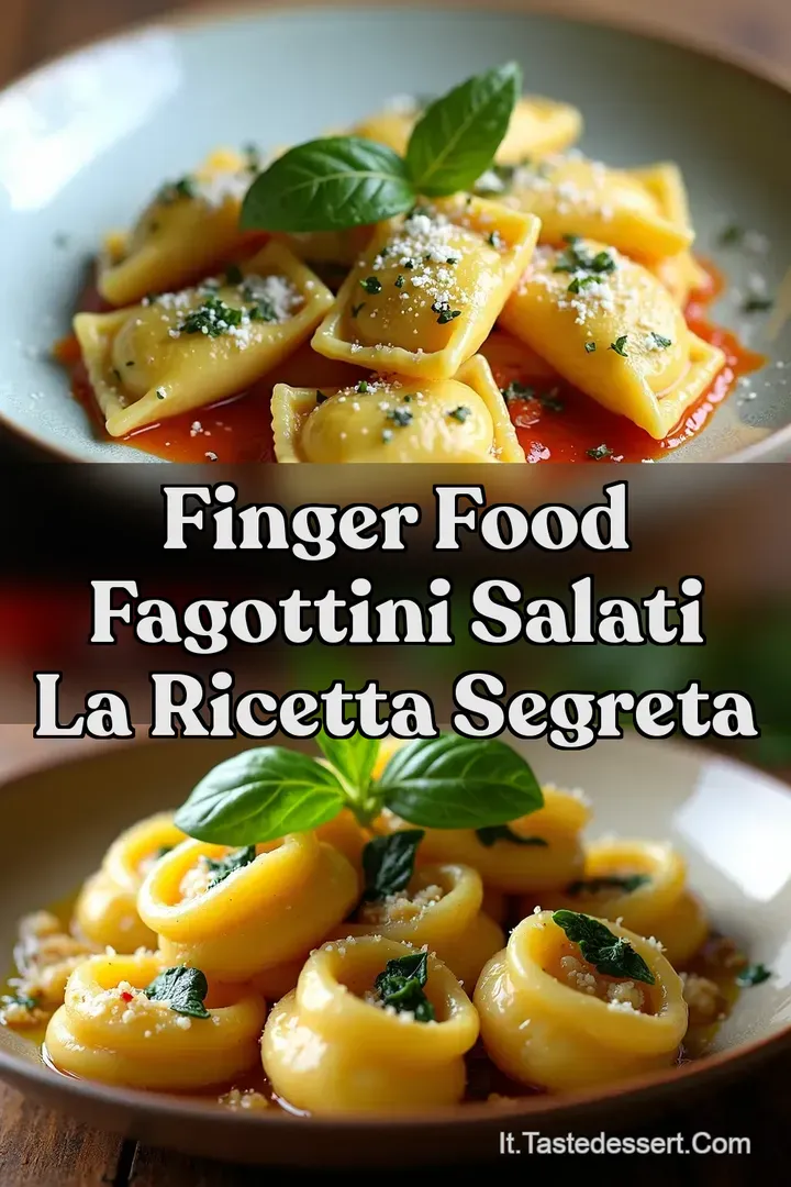 Finger Food FAGOTTINI SALATI La Ricetta Segreta