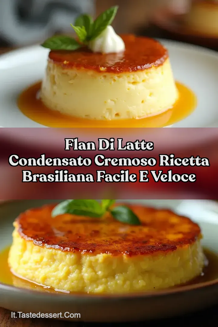 Flan di Latte Condensato Cremoso Ricetta Brasiliana Facile e Veloce