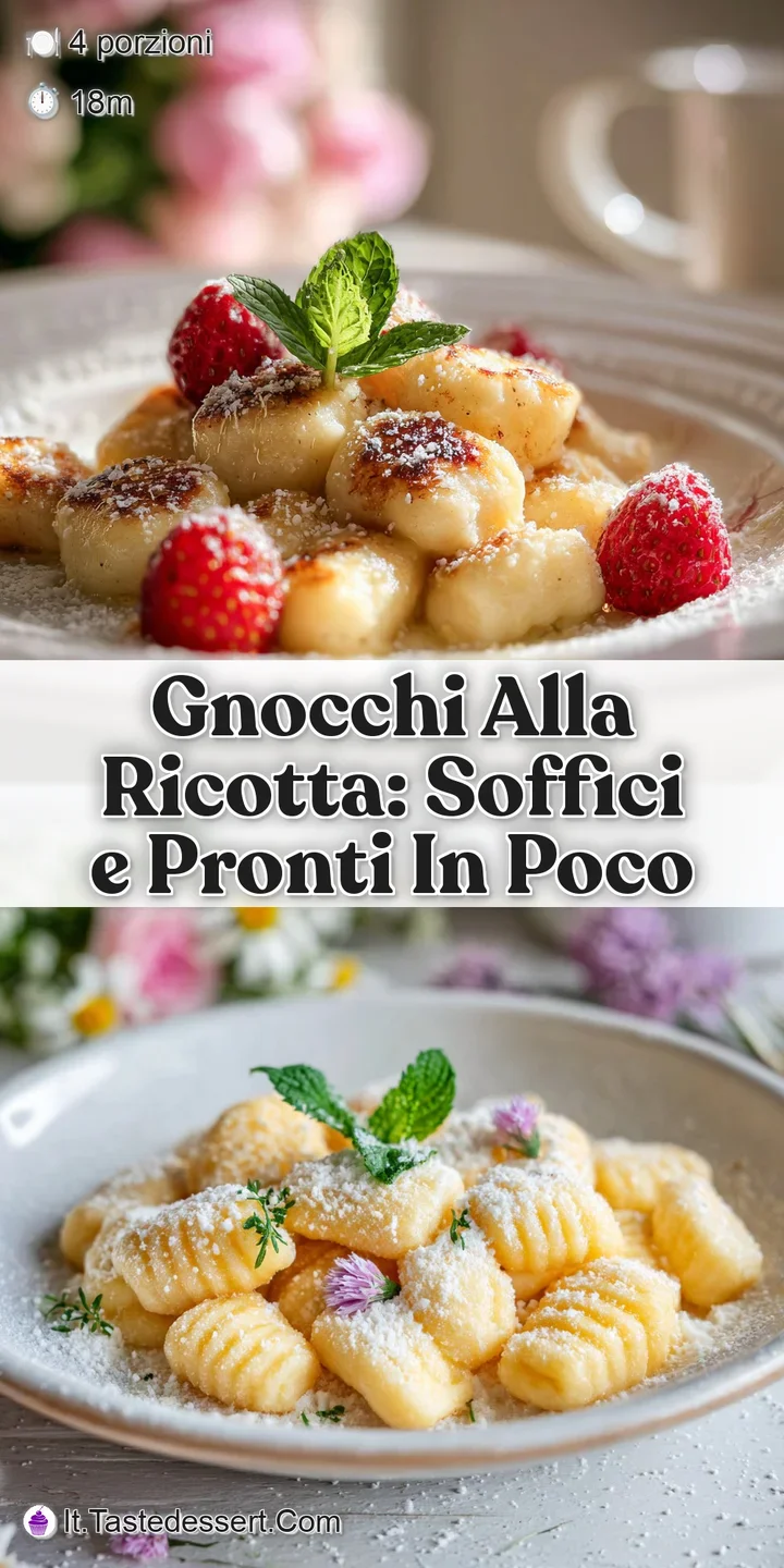 Steaming, tender ricotta gnocchi in a light sauce, showcasing its delicate texture and appetizing appearance with a light ...