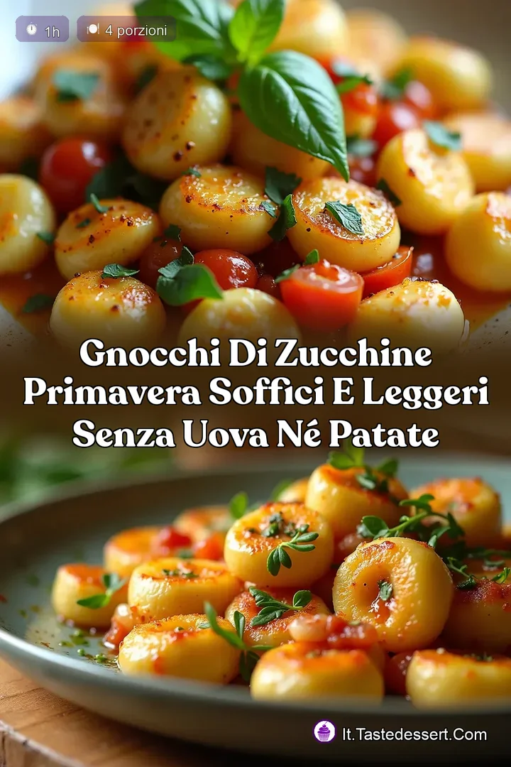 Gnocchi di Zucchine Primavera Soffici e Leggeri Senza Uova n&eacute; Patate