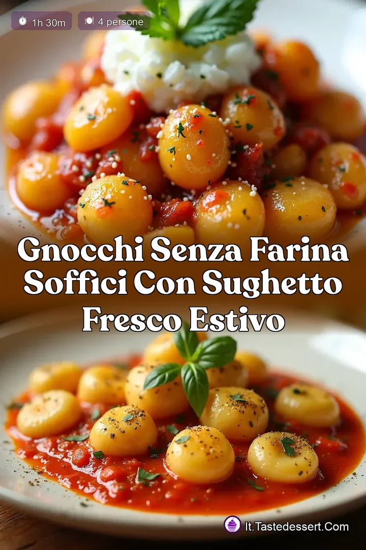 Gnocchi Senza Farina Soffici con Sughetto Fresco Estivo