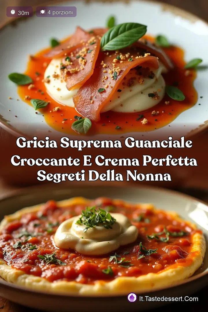 Gricia Suprema Guanciale Croccante e Crema Perfetta Segreti della Nonna