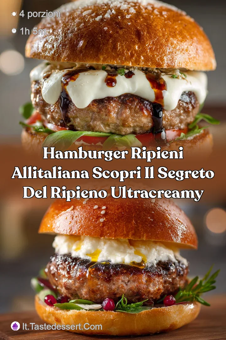 Hamburger ripieni allitaliana scopri il segreto del ripieno ultracreamy
