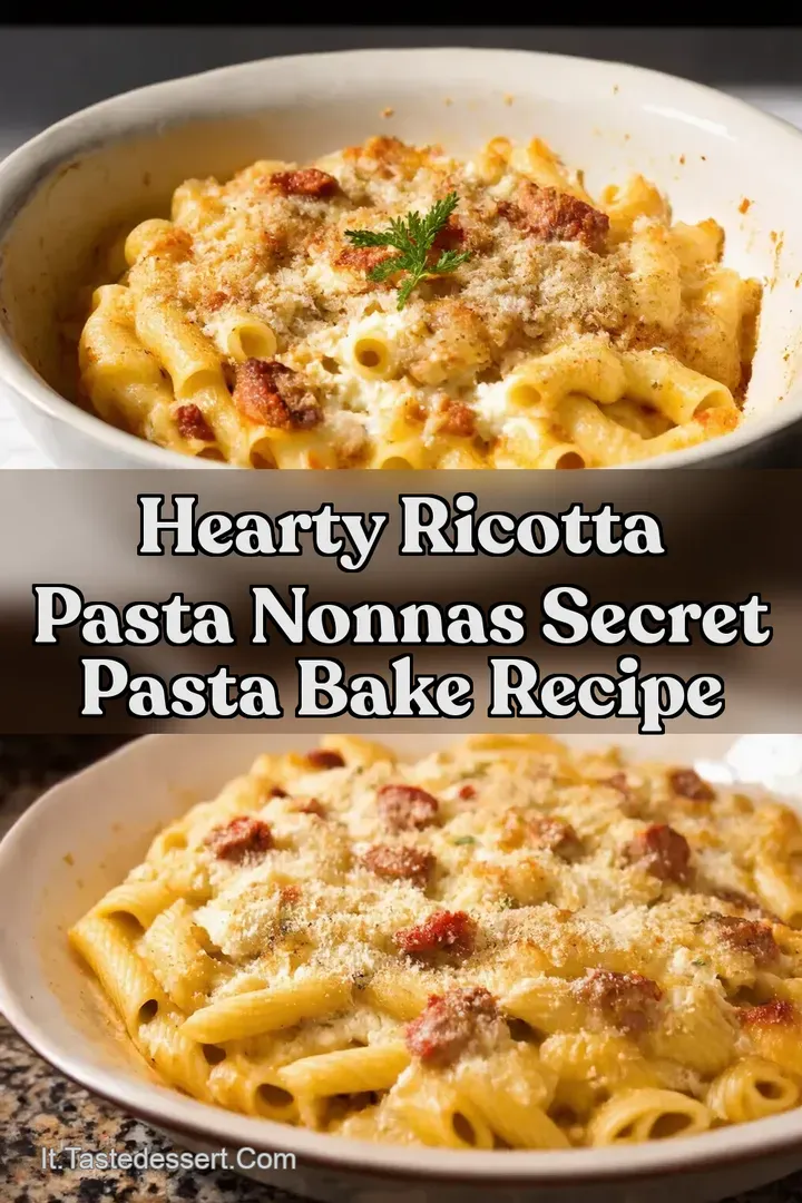 Hearty Ricotta Pasta Nonnas Secret Pasta Bake Recipe