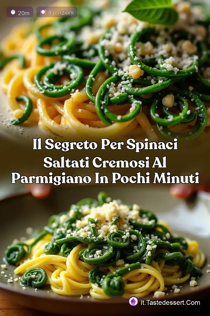 Il Segreto per Spinaci Saltati Cremosi al Parmigiano in Pochi Minuti