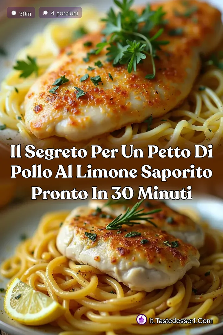 Il Segreto per un Petto di Pollo al Limone Saporito Pronto in 30 Minuti