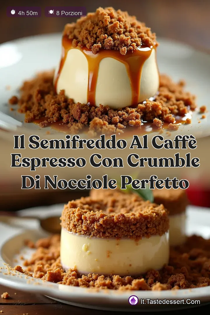 Il Semifreddo al Caff&egrave; Espresso con Crumble di Nocciole Perfetto