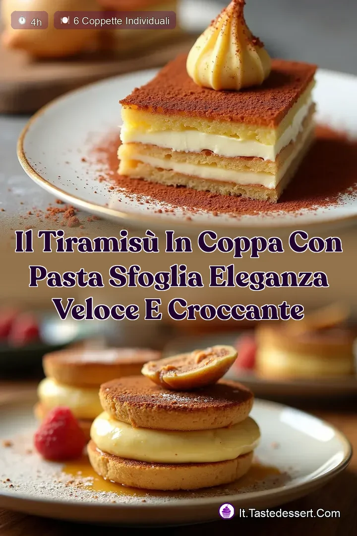 Il Tiramis&ugrave; in Coppa con Pasta Sfoglia Eleganza Veloce e Croccante