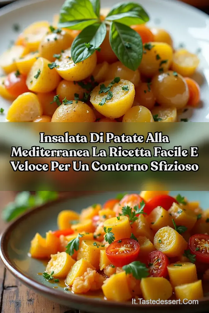 Insalata di Patate alla Mediterranea La Ricetta Facile e Veloce per un Contorno Sfizioso