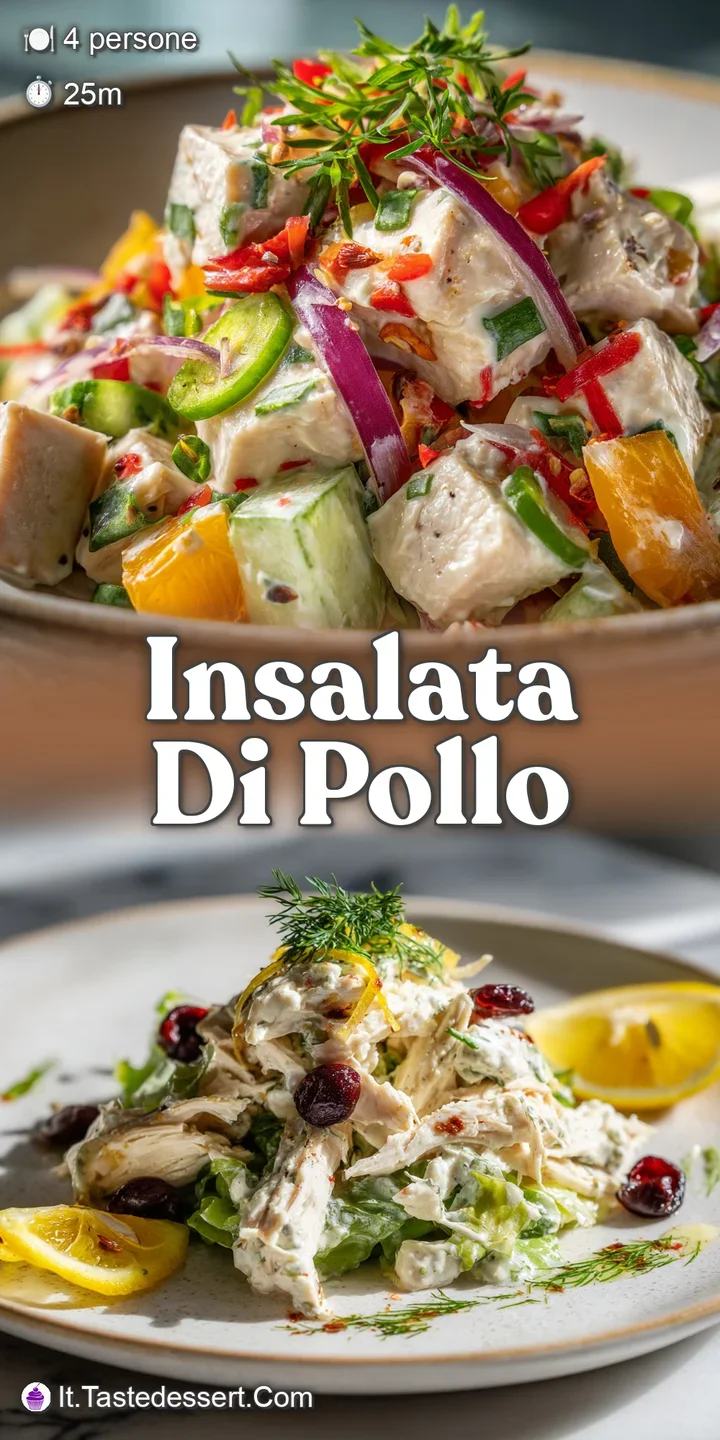 Close-up of creamy chicken salad: tender chicken, bright herbs, creamy yogurt dressing create a visually appealing texture.