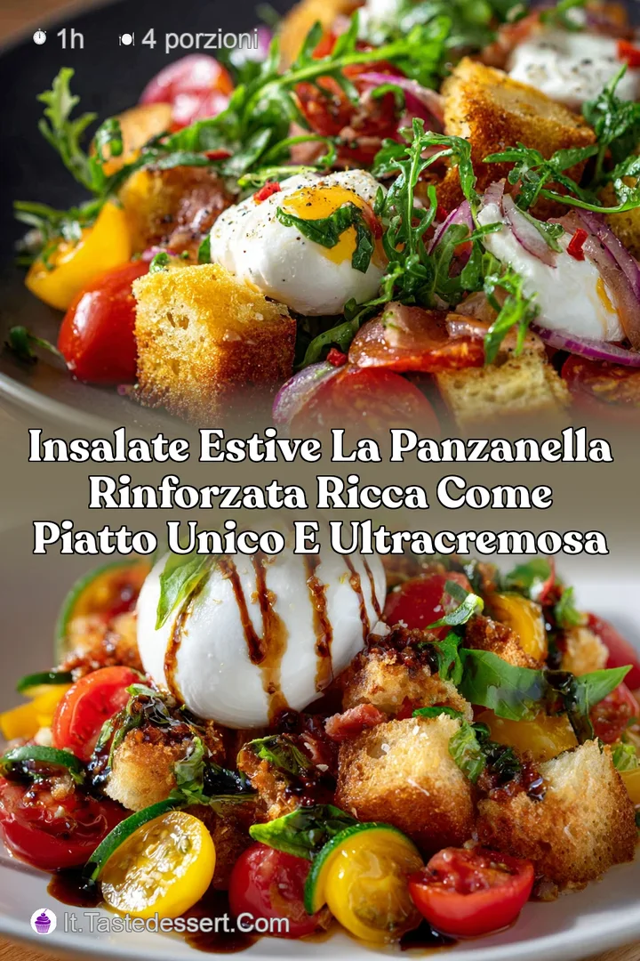 Insalate Estive la Panzanella Rinforzata ricca come piatto unico e ultracremosa