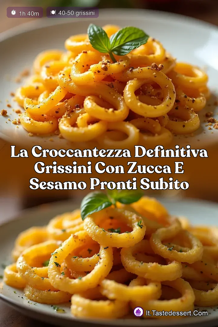 La Croccantezza Definitiva Grissini con Zucca e Sesamo Pronti Subito