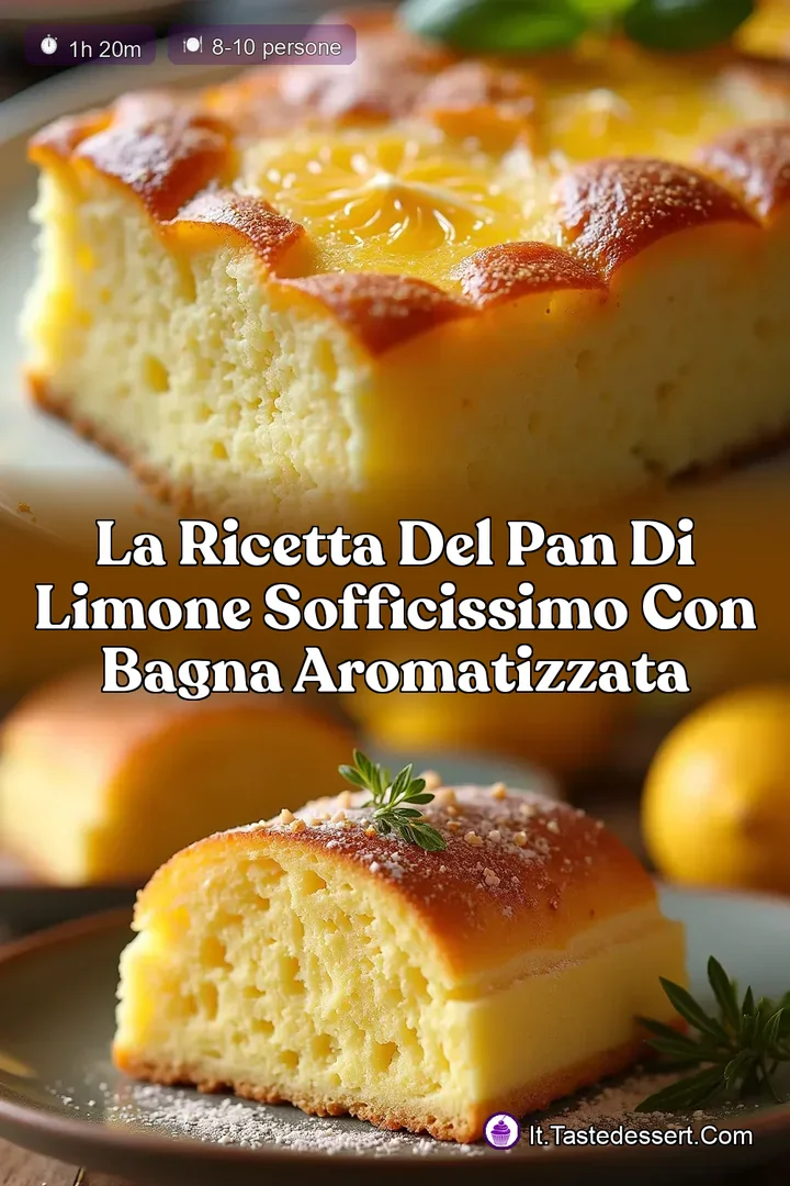 La Ricetta del Pan di Limone Sofficissimo con Bagna Aromatizzata
