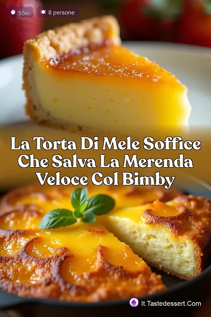 La Torta di Mele Soffice che Salva la Merenda Veloce col Bimby