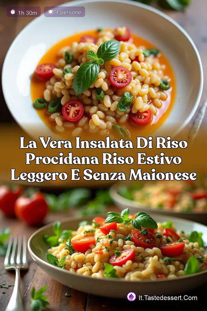 La Vera Insalata di Riso Procidana Riso Estivo Leggero e Senza Maionese