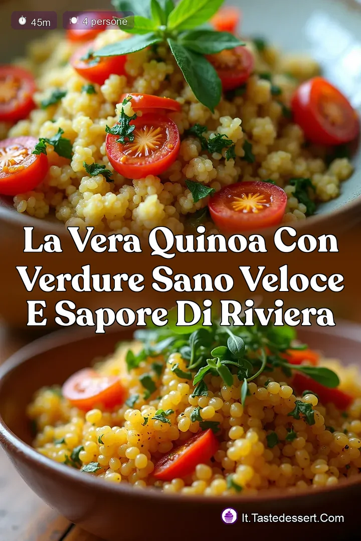 La Vera Quinoa con Verdure Sano Veloce e Sapore di Riviera