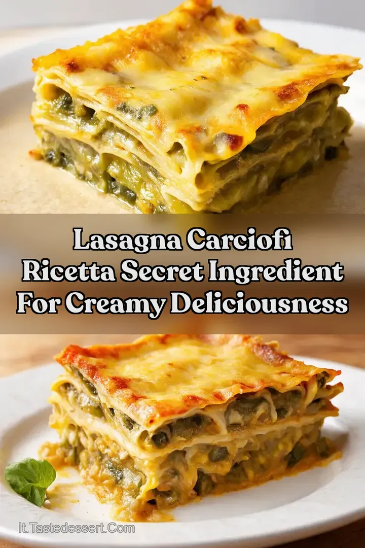 Lasagna Carciofi Ricetta Secret Ingredient For Creamy Deliciousness