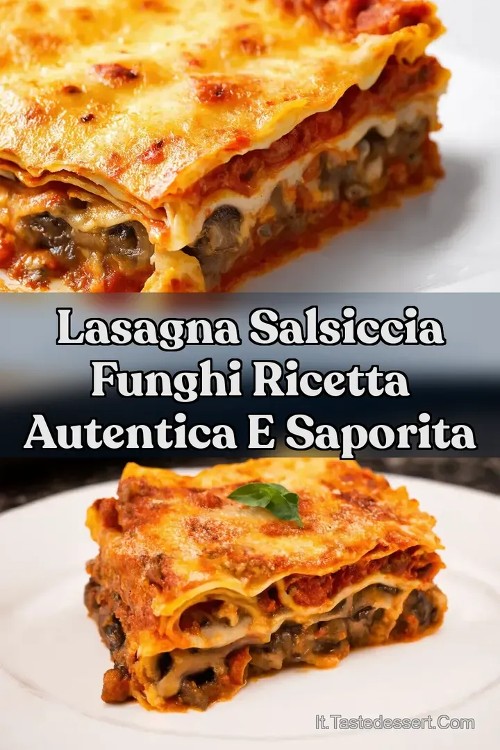 Lasagna Salsiccia Funghi Ricetta Autentica e Saporita