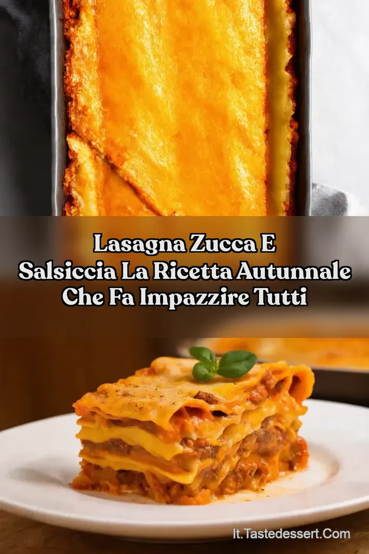 Lasagna Zucca e Salsiccia la ricetta autunnale che fa impazzire tutti