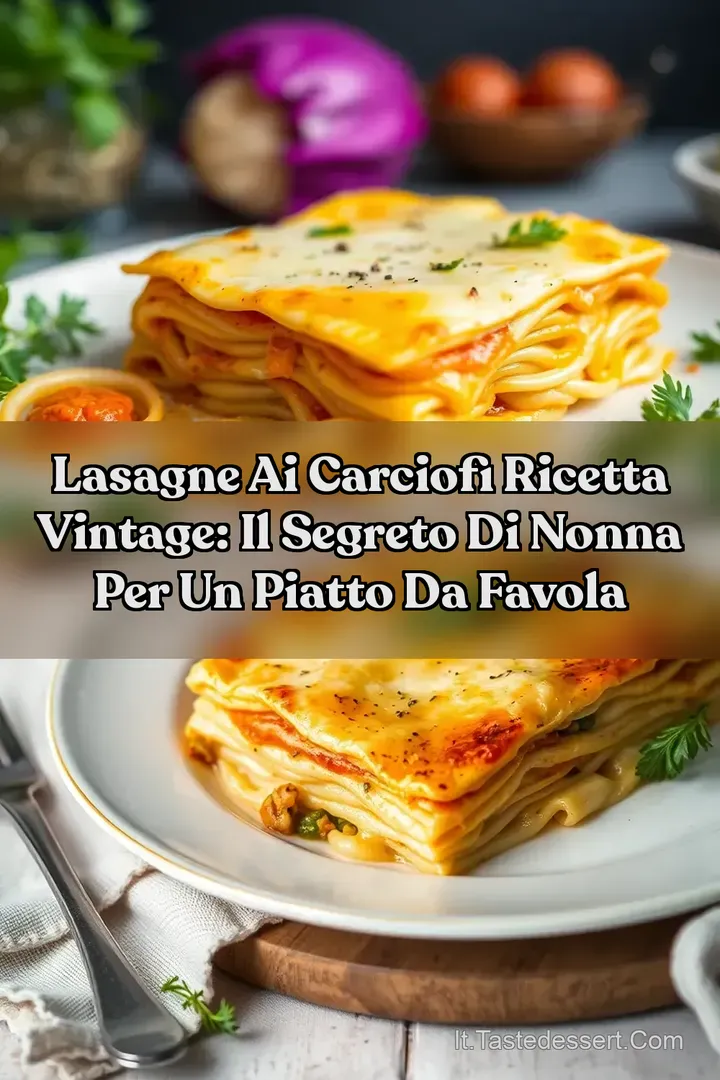Lasagne ai Carciofi Ricetta Vintage: Il Segreto di Nonna per un Piatto da Favola