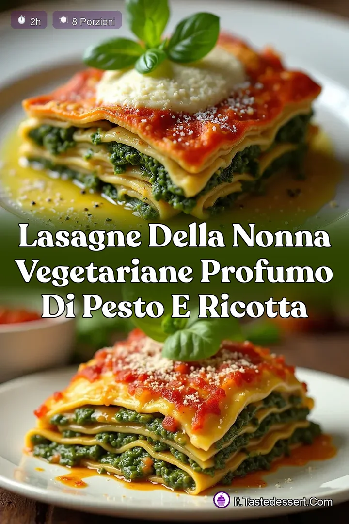 Lasagne della Nonna Vegetariane Profumo di Pesto e Ricotta