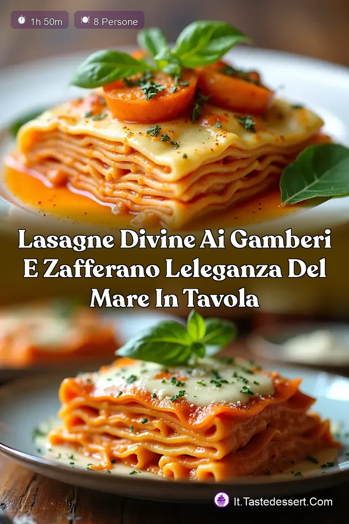 Lasagne Divine ai Gamberi e Zafferano LEleganza del Mare in Tavola