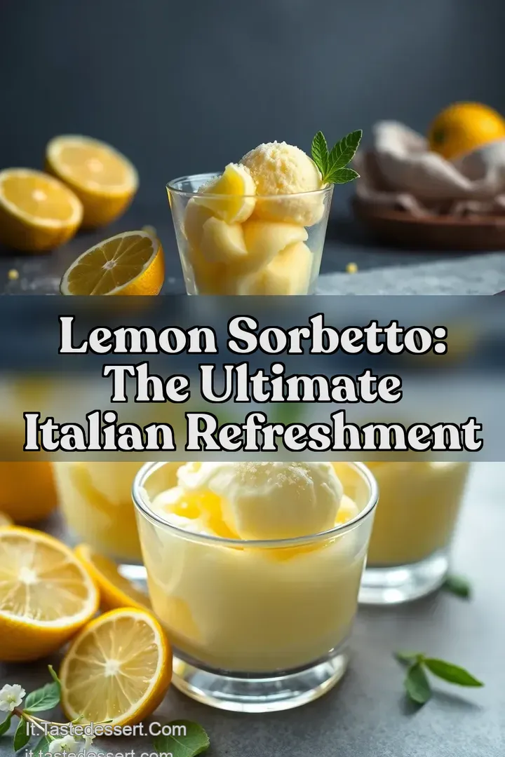 Lemon Sorbetto: The Ultimate Italian Refreshment