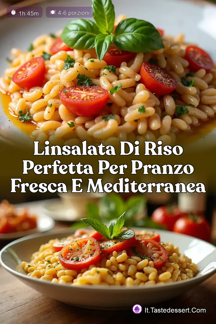 LInsalata di Riso Perfetta per Pranzo Fresca e Mediterranea