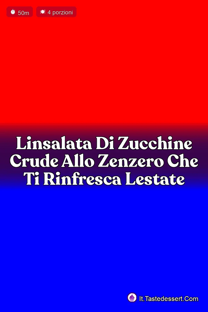 LInsalata di Zucchine Crude allo Zenzero che ti Rinfresca lEstate