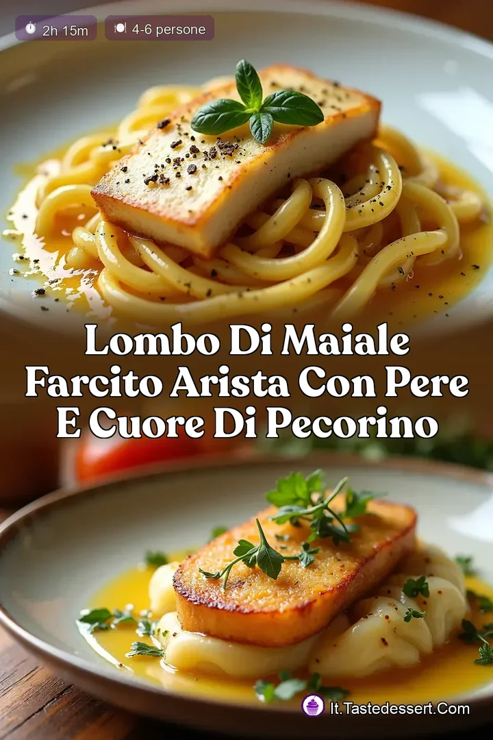 Lombo di Maiale Farcito Arista con Pere e Cuore di Pecorino