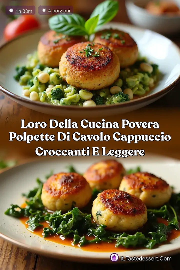 LOro della Cucina Povera Polpette di Cavolo Cappuccio Croccanti e Leggere