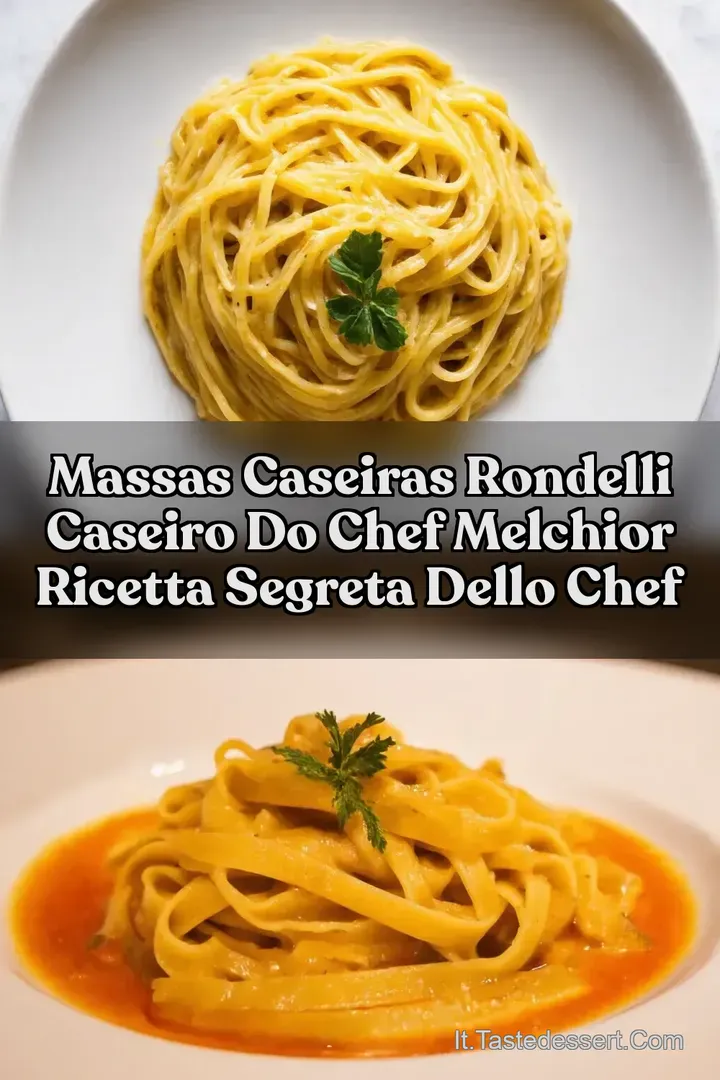 Massas Caseiras Rondelli caseiro do chef Melchior Ricetta Segreta dello Chef
