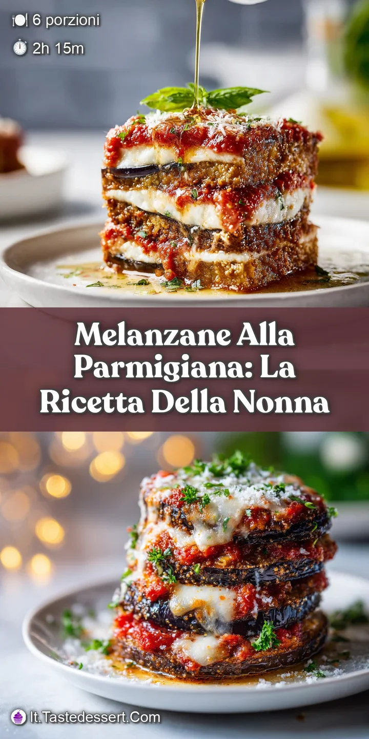 Close-up of melanzane parmigiana, showcasing the bubbly, melted mozzarella and vibrant tomato sauce. A truly comforting vi...