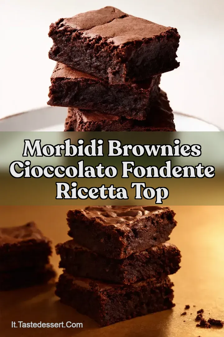 Morbidi Brownies Cioccolato Fondente Ricetta Top