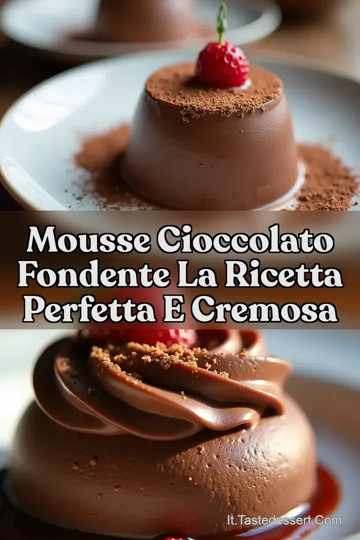 Mousse Cioccolato Fondente La Ricetta Perfetta e Cremosa